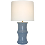 Marella Table Lamp - Polar Blue Crackle / Linen