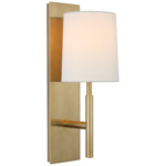 Clarion Wall Sconce - Soft Brass / Linen
