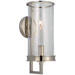 Glendon Wall Sconce - Polished Nickel / Clear