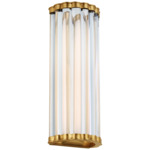 Kean Wall Sconce - Antique-Burnished Brass / Clear