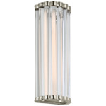 Kean Wall Sconce - Polished Nickel / Clear