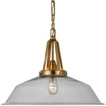 Layton Pendant - Antique Burnished Brass / Clear