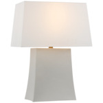 Lucera Table Lamp - Porous White / Linen