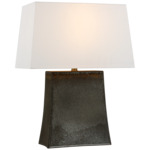 Lucera Table Lamp - Stained Black Metallic / Linen