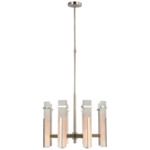 Malik Chandelier - Polished Nickel / Alabaster