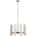 Malik Chandelier - Polished Nickel / Crystal