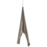 Piel Wrapped Pendant - Pewter