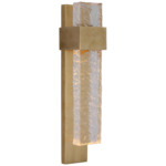 Brock Wall Sconce - Soft Brass / Clear