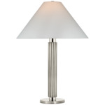 Durham Table Lamp - Polished Nickel / Linen