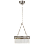 Menil Chandelier - Polished Nickel / Crystal