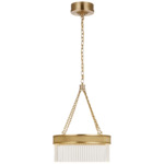 Menil Chandelier - Soft Brass / Crystal