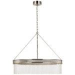 Menil Chandelier - Polished Nickel / Crystal