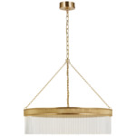 Menil Chandelier - Soft Brass / Crystal