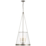 Reese Pendant - Polished Nickel / Clear