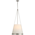 Reese Pendant - Polished Nickel / Linen