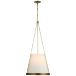 Reese Pendant - Soft Brass / Linen