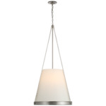 Reese Pendant - Polished Nickel / Linen