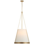 Reese Pendant - Soft Brass / Linen