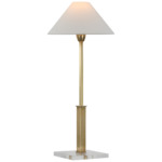 Asher Adjustable Table Lamp - Hand Rubbed Antique Brass / Linen