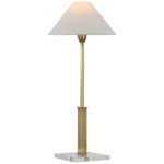 Asher Adjustable Table Lamp - Hand-Rubbed Antique Brass / Linen