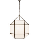 Morris Pendant - Antique Zinc / White