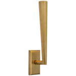 Galahad Wall Sconce - Hand-Rubbed Antique Brass / White