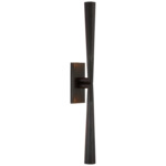 Galahad Bathroom Vanity Light - Bronze / White