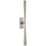 Galahad Bathroom Vanity Light - Polished Nickel / White