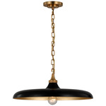 Piatto Pendant - Hand-Rubbed Antique Brass / Aged Iron