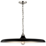 Piatto Pendant - Polished Nickel / Aged Iron