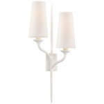 Iberia Double Wall Sconce - Plaster White / Linen