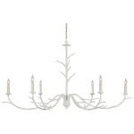 Iberia Chandelier - Plaster White / Linen