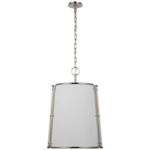Hastings Pendant - Polished Nickel / White