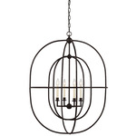 Desmond Double Pendant - Aged Iron