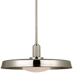 Ruhlmann Factory Pendant - Polished Nickel / White