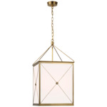 Rossi Pendant - Antique Burnished Brass / White