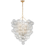 Talia Entry Chandelier - Gild / Clear