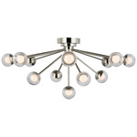Alloway Ceiling Light - Polished Nickel / Clear