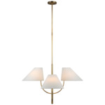 Kinsley Chandelier - Soft Brass / Linen