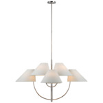 Kinsley Chandelier - Polished Nickel / Linen