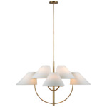 Kinsley Chandelier - Soft Brass / Linen