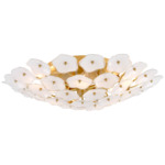 Leighton Ceiling Light - Soft Brass / Cream Tinted