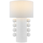 Tiglia Table Lamp - Plaster White / Linen