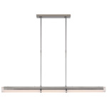 Precision Linear Chandelier - Polished Nickel / White