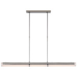 Precision Linear Chandelier - Polished Nickel / White