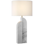 Savoye Table Lamp - White Marble / Linen
