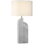 Savoye Table Lamp - White Marble / Linen