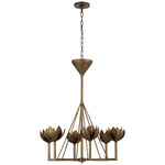 Alberto Chandelier - Antique Bronze Leaf