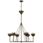 Alberto Chandelier - Antique Bronze Leaf