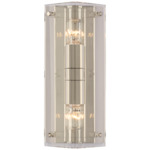 Clayton Wall Sconce - Polished Nickel / Crystal
